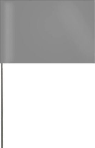علم علامات الفينيل الأبيض السادة - علم 5 × 8 بوصة مع طاقم سلكي 36 بوصة - علبة مكونة من 1000 قطعة in Saudi Arabia