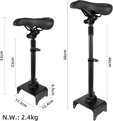 Topyond متوافق مع Segway Ninebot F20 F25 F30 F40 سكوتر كهربائي سرج مقعد قابل للتعديل، ملحقات سكوتر مقعد قابل للطي in Saudi Arabia