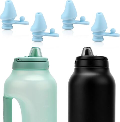 4pcs Bite Valve Replacement for Ello Hydra 64oz Stainless Steel Jug, Water Bottle Mouthpiece Replacement Silicone No BPA Compatible with Ello Hydra 64oz Half Gallon Water Jug in Saudi Arabia