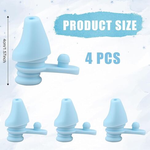 4pcs Bite Valve Replacement for Ello Hydra 64oz Stainless Steel Jug, Water Bottle Mouthpiece Replacement Silicone No BPA Compatible with Ello Hydra 64oz Half Gallon Water Jug in Saudi Arabia