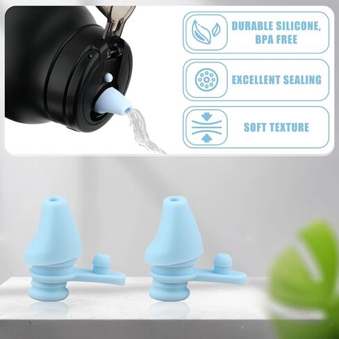 4pcs Bite Valve Replacement for Ello Hydra 64oz Stainless Steel Jug, Water Bottle Mouthpiece Replacement Silicone No BPA Compatible with Ello Hydra 64oz Half Gallon Water Jug in Saudi Arabia