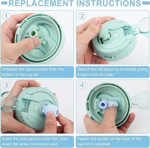 4pcs Bite Valve Replacement for Ello Hydra 64oz Stainless Steel Jug, Water Bottle Mouthpiece Replacement Silicone No BPA Compatible with Ello Hydra 64oz Half Gallon Water Jug in Saudi Arabia