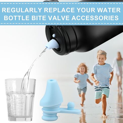 4pcs Bite Valve Replacement for Ello Hydra 64oz Stainless Steel Jug, Water Bottle Mouthpiece Replacement Silicone No BPA Compatible with Ello Hydra 64oz Half Gallon Water Jug in Saudi Arabia