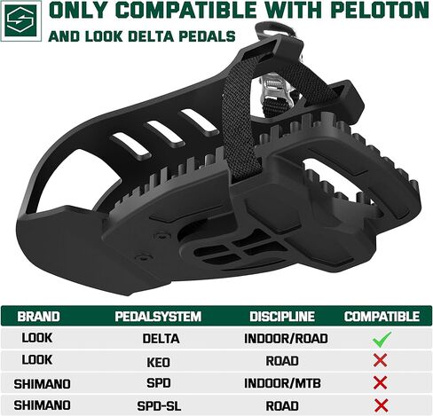 أقفاص أصابع القدم من Hikeen لدراجة Peloton ودراجة Peloton + الدواسات المتوافقة مع محولات قفص أصابع القدم - تحويل دواسات دلتا المظهر إلى أشرطة مشبك أصابع القدم in Kuwait