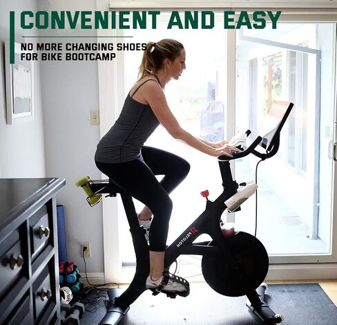 أقفاص أصابع القدم من Hikeen لدراجة Peloton ودراجة Peloton + الدواسات المتوافقة مع محولات قفص أصابع القدم - تحويل دواسات دلتا المظهر إلى أشرطة مشبك أصابع القدم in Kuwait