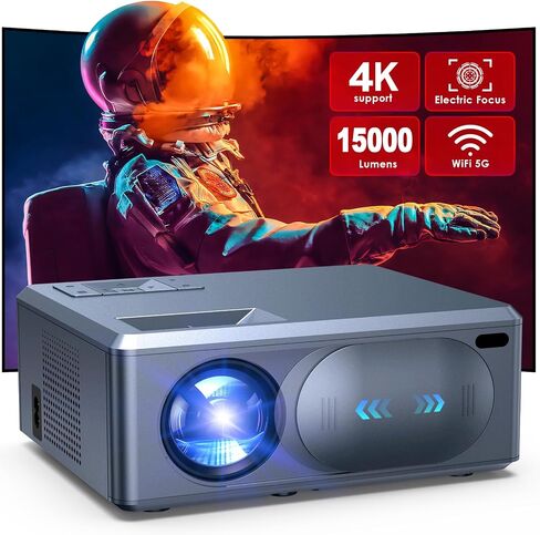 projector and wifi Bluetooth, electric focus projector, mini projector for outdoor use, Home Theater Movie Projector in Saudi Arabia