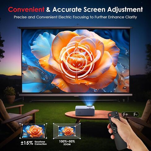projector and wifi Bluetooth, electric focus projector, mini projector for outdoor use, Home Theater Movie Projector in Saudi Arabia