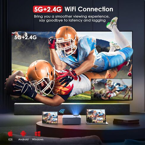 projector and wifi Bluetooth, electric focus projector, mini projector for outdoor use, Home Theater Movie Projector in Saudi Arabia