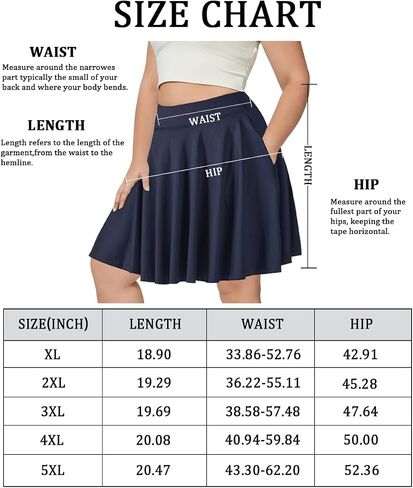 Moon Wood Knee Length Skirts for Women 4 Pockets High Waisted Plus Size Womens Tennis Skirt Athletic Golf Skirts with Shorts in Saudi Arabia