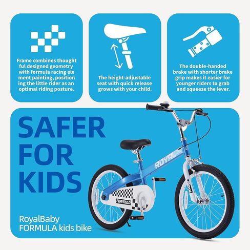 RoyalBaby Formula Kids Bike Boys Girls 20 Inch Wheel Bicycle with Kickstand Ages 7+ Years in Saudi Arabia