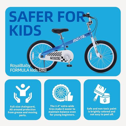 RoyalBaby Formula Kids Bike Boys Girls 20 Inch Wheel Bicycle with Kickstand Ages 7+ Years in Saudi Arabia