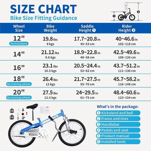 RoyalBaby Formula Kids Bike Boys Girls 20 Inch Wheel Bicycle with Kickstand Ages 7+ Years in Saudi Arabia