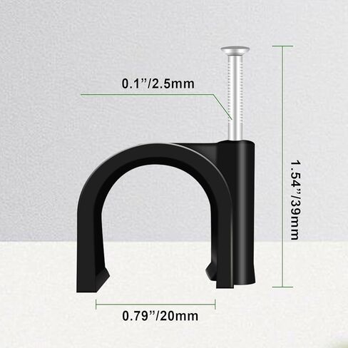 50 قطعة من مشابك Pex، 1 بوصة شماعات Pex تركيبات Pex سوداء نصف مشابك، مسمار J-Hook Pex على المشابك لأنابيب أنابيب OD 1 بوصة، دعم الأنابيب، سلك التثبيت (23.5 مم) in Kuwait