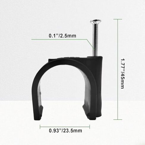 50 قطعة من مشابك Pex، 1 بوصة شماعات Pex تركيبات Pex سوداء نصف مشابك، مسمار J-Hook Pex على المشابك لأنابيب أنابيب OD 1 بوصة، دعم الأنابيب، سلك التثبيت (23.5 مم) in Kuwait