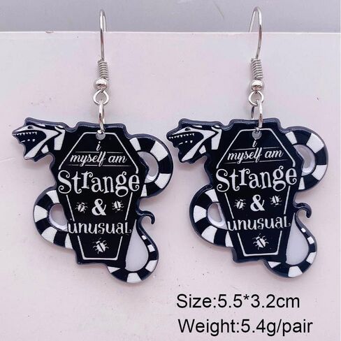 Coral Snake Earrings Halloween Beetle Snake Dragon Juice Hoop Earrings Cosplay Costume Accessories in Kuwait