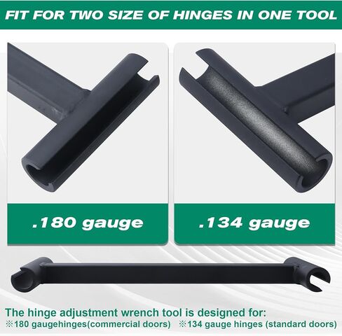 Door Hinge Adjustment Tool,Red Heavy Duty Hinge Wrench for .134 Gauge Commercial Door,Long Rubber Grip Handle Hinge Bender Wrench,Not Suitable for Home Hinges in Kuwait