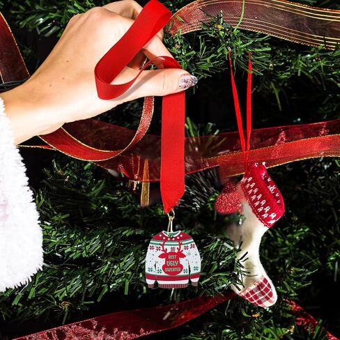 12 قطعة جائزة ميدالية سترة عيد الميلاد القبيحة، جائزة ميدالية لأقبح سترة مسابقة ميداليات معدنية مع أشرطة للرقبة، جائزة سترة عيد الميلاد القبيحة، جوائز مسابقة سترة قبيحة لحفلة سترة قبيحة in Kuwait