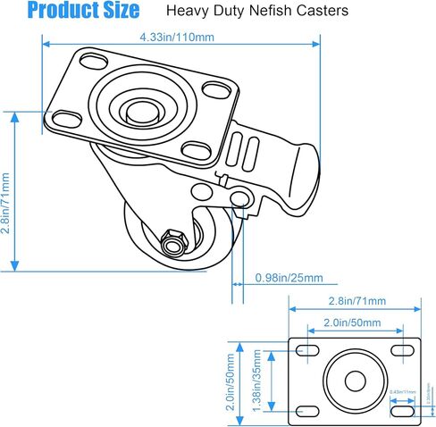 XIKE 4 PCS Orange 3 inch Heavy Duty Caster Wheels PU Rubber Swivel Casters with Top Plate & Strong Bearing (2 Fixed Directions 2 Arbitrary Directions) in Saudi Arabia