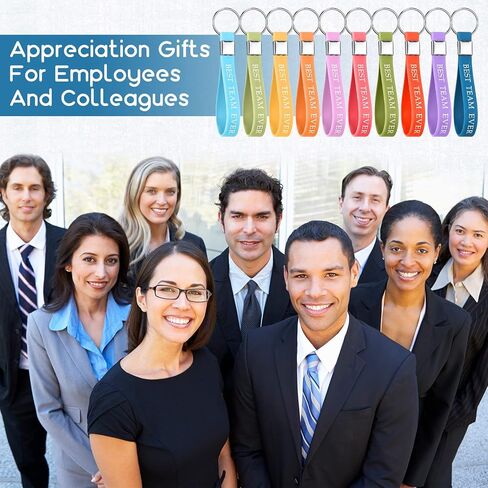 Sasylvia 20 Pcs Thank You Gift Keychain Appreciation Keychain Silicone Inspirational Best Team Ever Motivational Positive Word Key Rings Bulk for Employee Volunteer Coworker Teacher Women Thanksgiving in Saudi Arabia