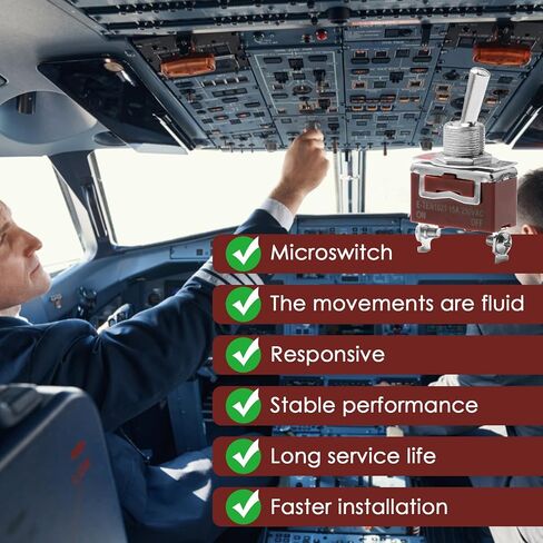 مفتاح تبديل لحظي مقاوم للماء (تشغيل)-إيقاف (تشغيل)، 2 دبوس مفتاح SPDT للخدمة الشاقة البحرية 30 أمبير 12 فولت تيار مستمر/15 أمبير 250 فولت تيار متردد للرافعة التلقائية للقوارب البحرية 3 أوضاع Spdt، 4 قطع in Kuwait