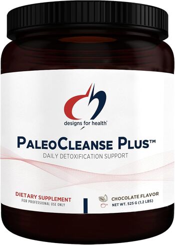 Designs for Health PaleoCleanse Plus - Detox Powder with 18g Bone Broth Protein, Antioxidant Herbs, Vitamins + Minerals - Smoothie Shake Drink Mix, Strawberry-Vanilla Flavor (15 Servings / 540g) in Saudi Arabia