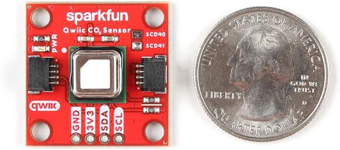 مستشعر الرطوبة ودرجة الحرارة SparkFun CO2 - نظام القياس الصوتي SCD41 (Qwiic) يجمع بين ضوء الأشعة تحت الحمراء الضيق النطاق والميكروفون، أبعاد اللوحة: (بوصة) 1.00 × 1.00 in Kuwait