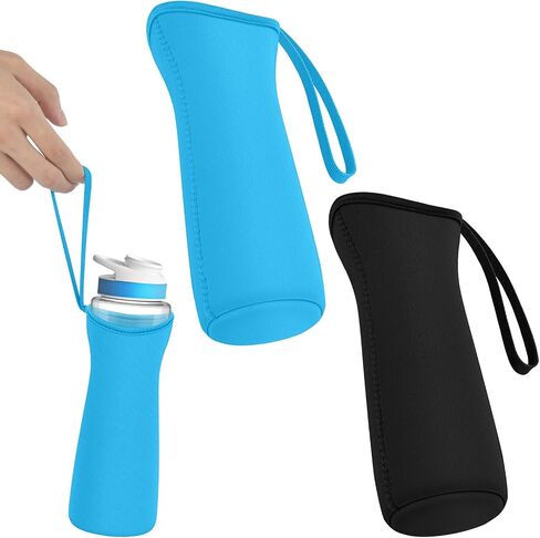 NBOOCUP 2Pcs Protective Sleeves with Handle for Cirkul 22 oz Water Bottle, Fit for Plastic & Stainless Steel Bottles, Anti-Slip Cover Made for Cirkul Accessories, Sweat Absorbing Material in Saudi Arabia