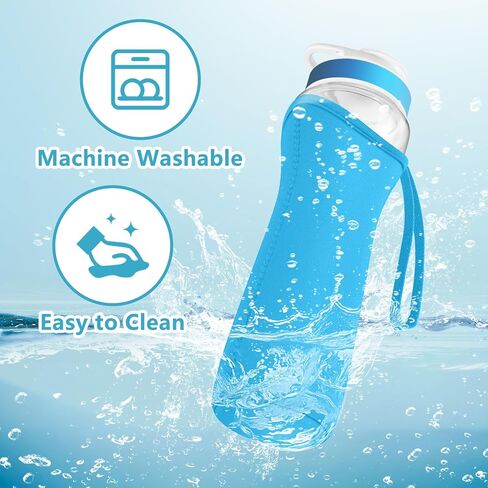 NBOOCUP 2Pcs Protective Sleeves with Handle for Cirkul 22 oz Water Bottle, Fit for Plastic & Stainless Steel Bottles, Anti-Slip Cover Made for Cirkul Accessories, Sweat Absorbing Material in Saudi Arabia