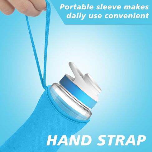 NBOOCUP 2Pcs Protective Sleeves with Handle for Cirkul 22 oz Water Bottle, Fit for Plastic & Stainless Steel Bottles, Anti-Slip Cover Made for Cirkul Accessories, Sweat Absorbing Material in Saudi Arabia