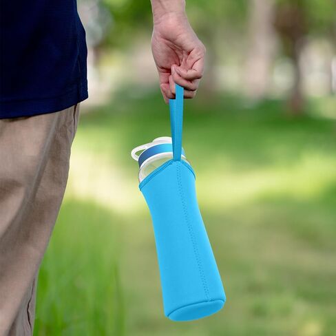 NBOOCUP 2Pcs Protective Sleeves with Handle for Cirkul 22 oz Water Bottle, Fit for Plastic & Stainless Steel Bottles, Anti-Slip Cover Made for Cirkul Accessories, Sweat Absorbing Material in Saudi Arabia