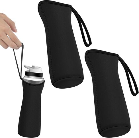 NBOOCUP 2Pcs Protective Sleeves with Handle for Cirkul 22 oz Water Bottle, Fit for Plastic & Stainless Steel Bottles, Anti-Slip Cover Made for Cirkul Accessories, Sweat Absorbing Material in Saudi Arabia