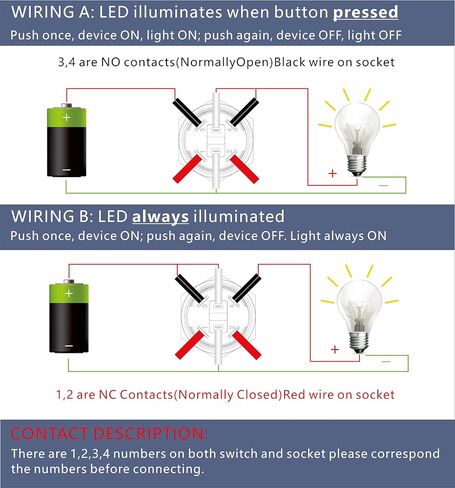 مفتاح زر ضغط من الألومنيوم بمفتاح LED 12-24 فولت تيار مستمر 20 أمبير 1NO مع مقبس سلك (1، أخضر، 22 مم) in Saudi Arabia