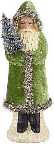 RAZ Imports 2022 Collected Christmas 12" Green Velvet Santa in Saudi Arabia