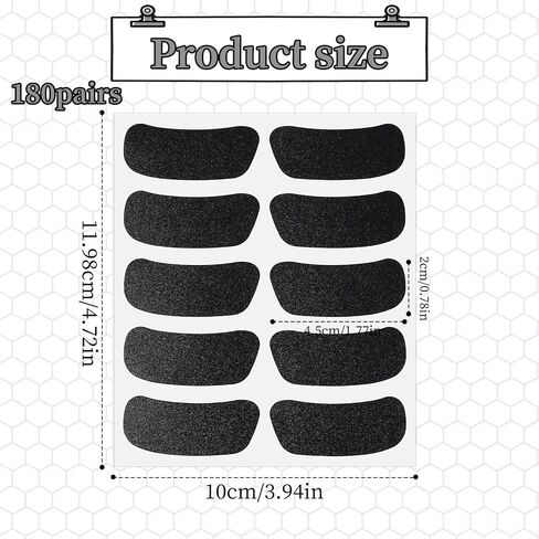 180 Pairs Sports Eye Black Stickers for Kids, Breathable Eye Strips for Football, Baseball, Softball, Lacrosse Fans for Sports Spirit Themed Parties, School Events, and Birthday Supplies (Black) in Saudi Arabia