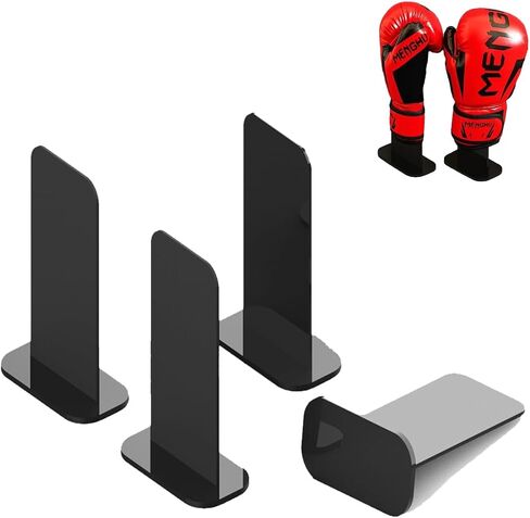 Black Boxing Glove Display Case,Boxing Gloves Stand Holder,Acrylic Boxing Glove Holder,Boxing Gloves Display Stand,Baseball Glove Display Rack (1 Pack) in Kuwait