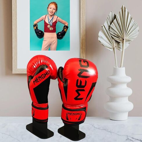 Black Boxing Glove Display Case,Boxing Gloves Stand Holder,Acrylic Boxing Glove Holder,Boxing Gloves Display Stand,Baseball Glove Display Rack (1 Pack) in Kuwait