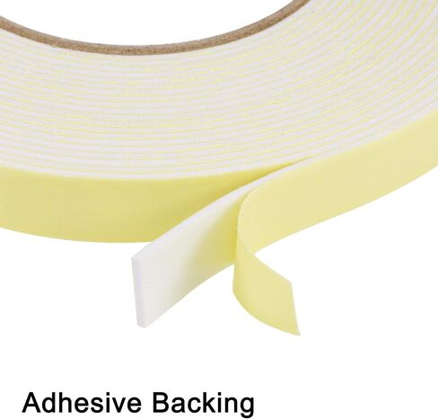 uxcell Sealing Foam Tape 15mm Wide 1mm Thick 10m/32.8ft Long, EVA Self Adhesive Weather Strip for Window Door Insulation in Saudi Arabia