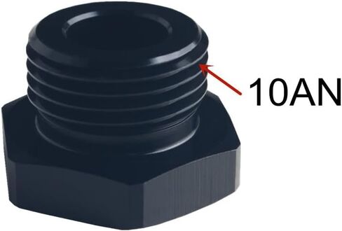 DEWHEL 2pcs Aluminium 8AN Block Off Cap Male Adapter Fitting Plug in Kuwait