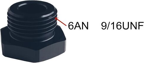 DEWHEL 2pcs Aluminium 8AN Block Off Cap Male Adapter Fitting Plug in Kuwait