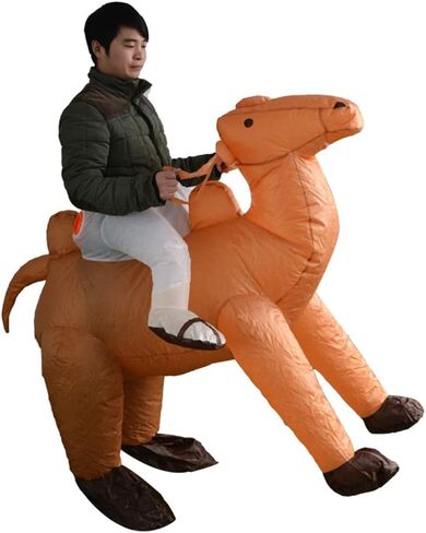 SYIIMG Flamingo Inflatable Costume Adult Toddler Flamingo Costume Blow up Funny Costumes Halloween Suit Animal Costumes for Women Plus Size Cosplay Halloween Costumes Inflatable in Kuwait