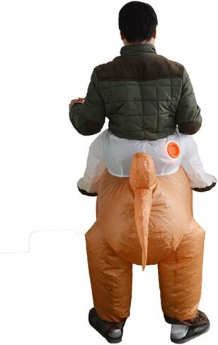 SYIIMG Flamingo Inflatable Costume Adult Toddler Flamingo Costume Blow up Funny Costumes Halloween Suit Animal Costumes for Women Plus Size Cosplay Halloween Costumes Inflatable in Kuwait