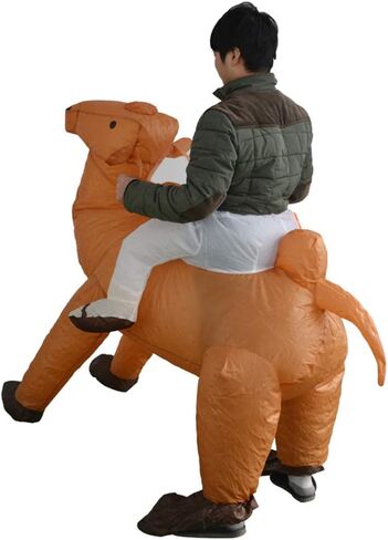 SYIIMG Flamingo Inflatable Costume Adult Toddler Flamingo Costume Blow up Funny Costumes Halloween Suit Animal Costumes for Women Plus Size Cosplay Halloween Costumes Inflatable in Kuwait