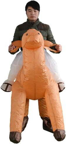 SYIIMG Flamingo Inflatable Costume Adult Toddler Flamingo Costume Blow up Funny Costumes Halloween Suit Animal Costumes for Women Plus Size Cosplay Halloween Costumes Inflatable in Kuwait