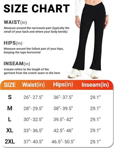 BVVU Women's Fleece Lined Pants Hiking Crossover Flare Leggings Winter Thermal Pants Water Resistant Outdoor Bootcut Warm in Saudi Arabia