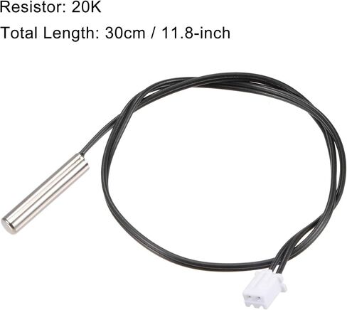 uxcell 5pcs 20K Temperature Sensor Probe, Stainless Steel NTC Thermal Sensor Probe 50cm Digital Thermometer Extension Cable in Saudi Arabia