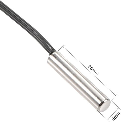 uxcell 5pcs 20K Temperature Sensor Probe, Stainless Steel NTC Thermal Sensor Probe 50cm Digital Thermometer Extension Cable in Saudi Arabia