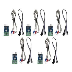 5pcs MAX6675 Temperature Measurement Module DC 3-5V 50mA with Type K Thermocouple for Raspberry Pi and Temperature Measuring Equipment