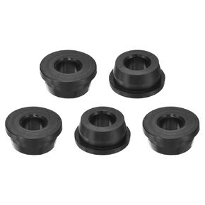 uxcell 5Pcs Rubber Grommets 7/8"(23mm) Drill Hole, 1/2"(12mm) ID Hole Top Hat Grommet Black Silicone Rubber Hole Plug Gasket for Wiring, Automotive