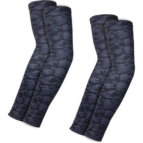 LIN PERFORMANCE Sun Protection Arm Sleeves for Men Women 2 Pairs UV Cooling Sleeves Sports Outdoor