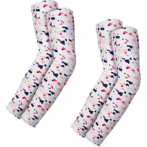 LIN PERFORMANCE Sun Protection Arm Sleeves for Men Women 2 Pairs UV Cooling Sleeves Sports Outdoor